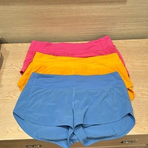 Women’s Lululemon shorts (3 pair)